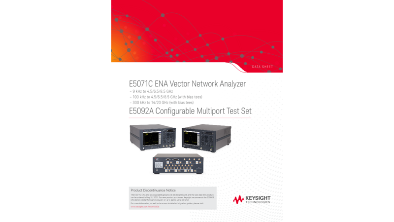 E5071C ENA Vector Network Analyzer | Keysight